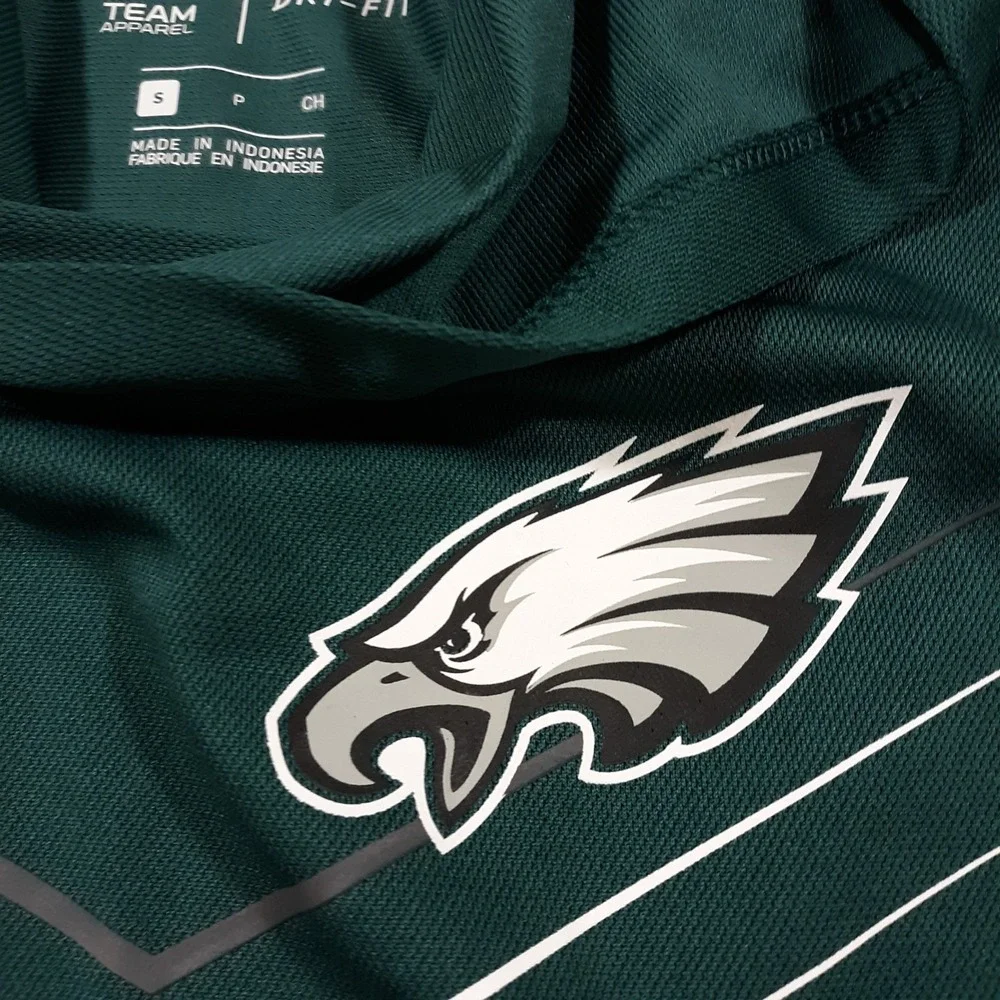 Nike Philadelphia Eagles Hoodie Football NFL Size Small Green Gray Dri-Fit
